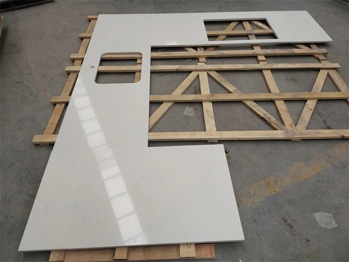 bianco carrara quartz worktop for kitchen