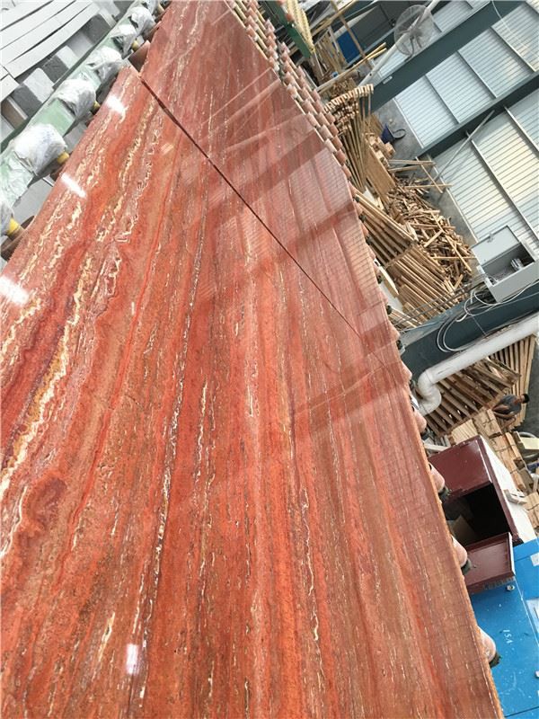 red travertine marble for background