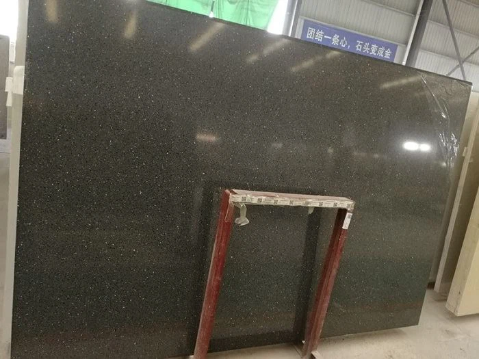 black terrazzo tile polish for wall