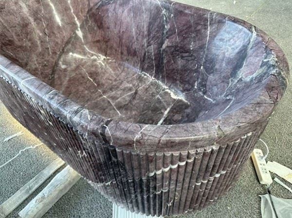 Purple Marble Elliptical Bathtubs