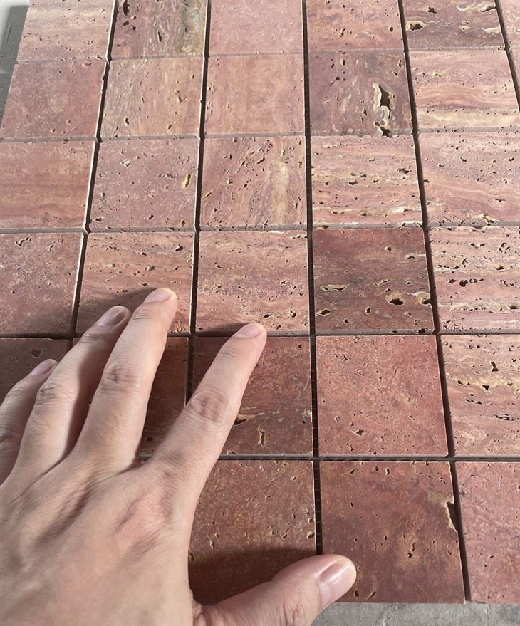 Travertine Brick Mosaic tiles